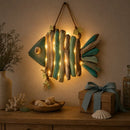 🎉 Decoración de pared iluminada con peces costeros