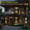✨☀️kit com 3 unidades -  luces de pared solares coloridas - luz caliente e luz colorida