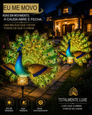escultura de jardín Pavão Solar