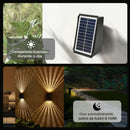 ✨☀️kit com 3 unidades -  luces de pared solares coloridas - luz caliente e luz colorida