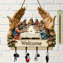 Quadro Porta-Chaves Jesús e Seus Discípulos (Última Ceia)