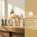 Cenário completo da Ressurreição de Jesús com luz LED ✝️ decoración Cristã