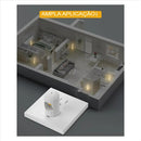 kit com 5 unidades - luz noturna LED inteligente com dimmer automático 🌟🎄