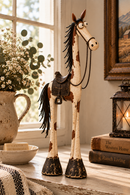 conjunto de dos figuras divertidas de vaquero e caballo do viejo oeste 🤠🐴