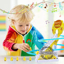 kit com 12 patinhos & Escorregador - Escorregador eléctrico de pato com luz e música