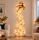 Reno Encantador de Navidad con Cascada de Luces ✨🦌