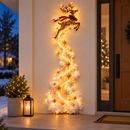 Reno Encantador de Navidad con Cascada de Luces ✨🦌