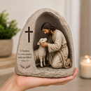 ✨ O Bom Pastor™ — escultura artesanal