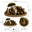 ✨ Jesús Entre os 12 Discípulos — escultura artesanal 🙏