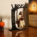 escultura Cristã Jesús no Balanço ⭐