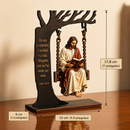escultura Cristã Jesús no Balanço ⭐