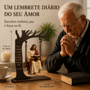 escultura Cristã Jesús no Balanço ⭐
