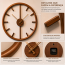 ⏰ reloj de Pared Minimalista em madera