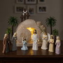Cenário completo da Ressurreição de Jesús com luz LED ✝️ decoración Cristã