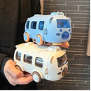 🎁kit com 2 unidades   🚌 Copo de agua portátil em formato de ônibus com alça 😍✔