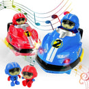 kit com 2 carrinhos de choque de batalha de controle remoto - para 2 jogadores