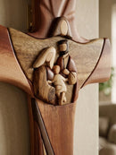 Cruz da Sagrada familia em madera – 38 cm 🛐😍