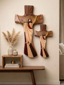 Cristo Redentor en Madera artesanal — escultura de Pared com fe e Elegância 🛐