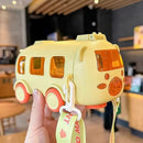 🎁kit com 2 unidades   🚌 Copo de agua portátil em formato de ônibus com alça 😍✔
