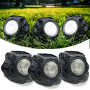 kit com 3 unidades - luz solar à prova d'agua para paisagens rochosas