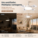 💨 Ventilador de Teto LED com Controle Remoto – Iluminação e Ventilação em um Só producto