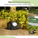 kit com 3 unidades - luz solar à prova d'agua para paisagens rochosas