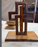 ✝️ Cruz Infinita Giratória em madera