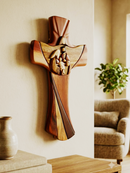 Cruz da Sagrada familia em madera – 38 cm 🛐😍