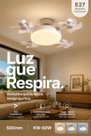 💨 Ventilador de Teto LED com Controle Remoto – Iluminação e Ventilação em um Só producto