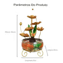 Aquário luxuoso e criativo decorado com peces-lótus