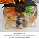 Aquário luxuoso e criativo decorado com peces-lótus