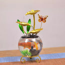Aquário luxuoso e criativo decorado com peces-lótus