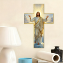 Quadro retrô Jesús Cristo Cruz de pared - com luces