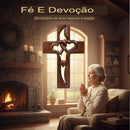 ✝️ Cruz decoración de pared ❤️ amor & fe ✝🛐