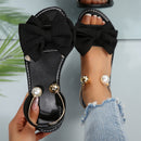 Sandália Feminina Elegante com Miçangas – lleva, Confortável e Versátil 🌺