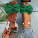 Sandália Feminina Elegante com Miçangas – lleva, Confortável e Versátil 🌺