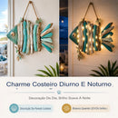 🎉 Decoración de pared iluminada con peces costeros