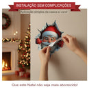 quadro natalino "Papai Noel invadiu!" 🎅 decoración divertida para casa nas festas de fim de ano 🎄