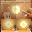 conjunto de 3 luminárias de LED sem fio para sua casa com controle remoto