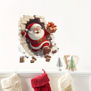 quadro natalino "Papai Noel invadiu!" 🎅 decoración divertida para casa nas festas de fim de ano 🎄